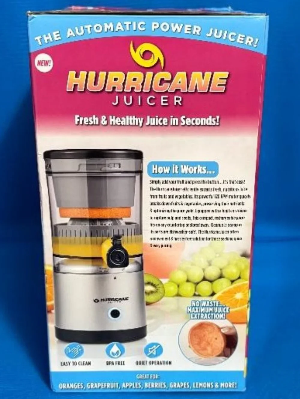 HURRICANE JUICER / ONTEL PRODUCTS CORP. new hurricane